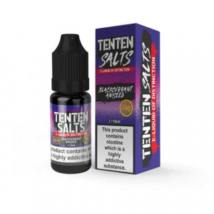 Blackcurrant Aniseed Nic Salt E-Liquid by TenTen 10ml
