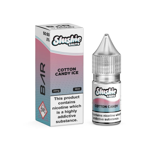  Cotton Candy Ice Nic Salt E-Liquid by BAR by Slushie Salts 10ml 