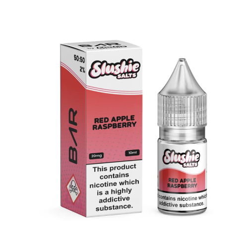  Red Apple Raspberry Nic Salt E-Liquid by BAR by Slushie Salts 10ml 