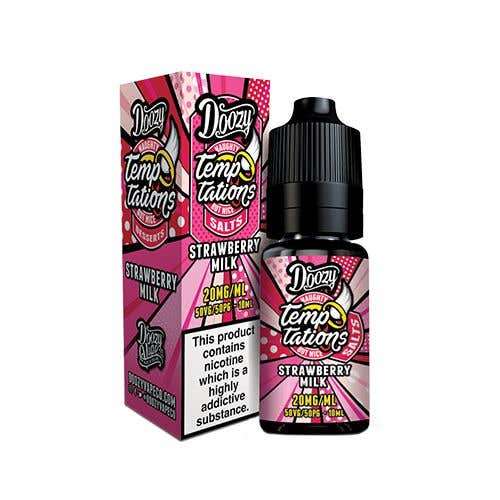 Strawberry Milk Nic Salt E-Liquid by Doozy Temptations 10ml