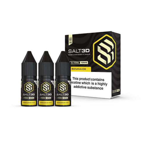 Salt3D Nic Salt - Banana Ice - 3 x 10ml
