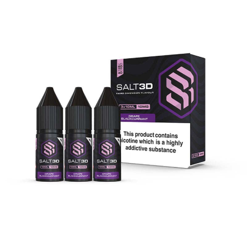 Salt3D Nic Salt - Grape Blackcurrant - 3 x 10ml