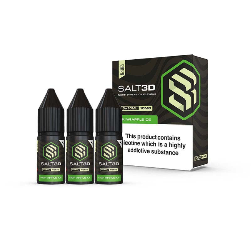 Salt3D Nic Salt - Kiwi Apple Ice - 3 x 10ml