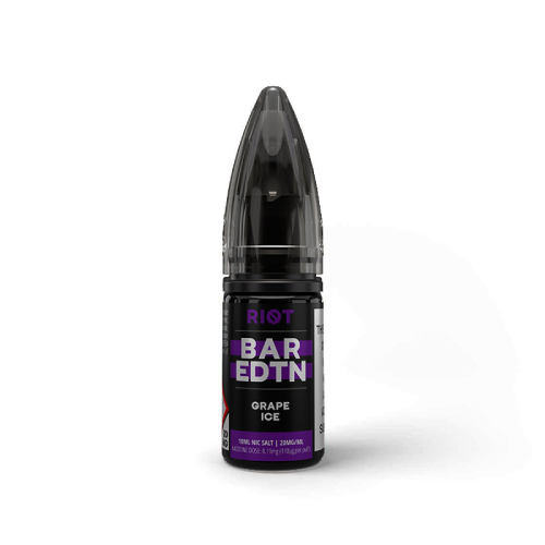  Grape Ice Nic Salt E-Liquid by Riot Squad Bar Edition 10ml 