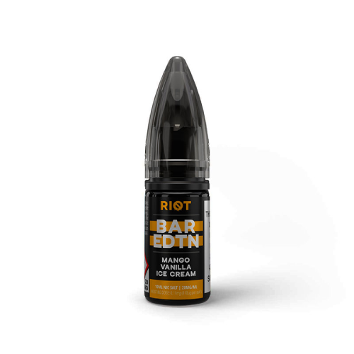 Mango Vanilla Ice Cream Nic Salt E-Liquid by Riot Squad Bar Edition 10ml