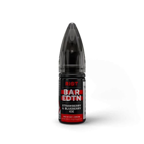  Strawberry & Blueberry Ice Nic Salt E-Liquid by Riot Squad Bar Edition 10ml 