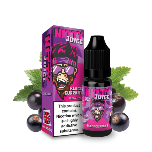 Vapes Bar Nitty Juice Nic Salt - Blackcurrant -10ml