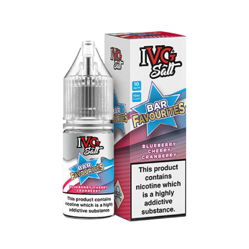 Blueberry Cherry Cranberry Nic Salt E-Liquid by IVG Bar Salt Favourites