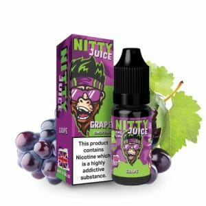Grape Nic Salt E-Liquid by Vapes Bar Nitty Juice 10ml