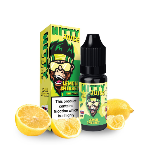Vapes Bar Nitty Juice Nic Salt - Lemon Sherbet -10ml