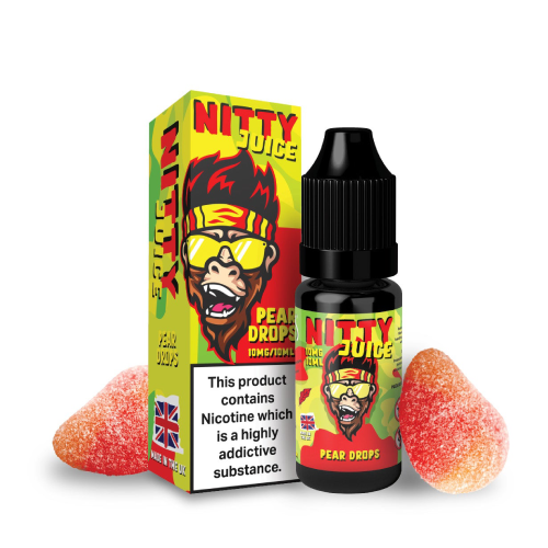 Vapes Bar Nitty Juice Nic Salt - Pear Drops -10ml