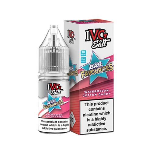 Watermelon Cotton Candy Nic Salt E-Liquid by IVG Bar Salt Favourites