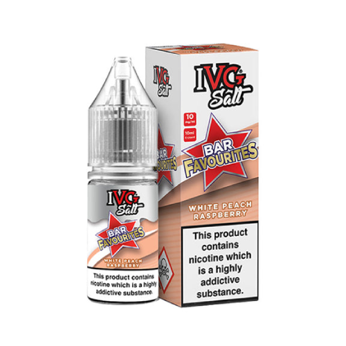 White Peach Raspberry Nic Salt E-Liquid by IVG Bar Salt Favourites