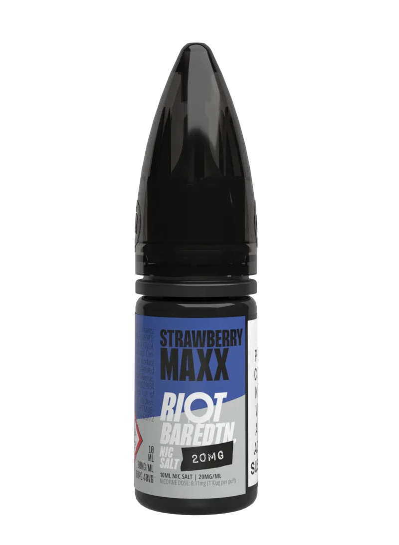 Strawberry Maxx Nic Salt E-Liquid by Riot Bar Edition 10ml