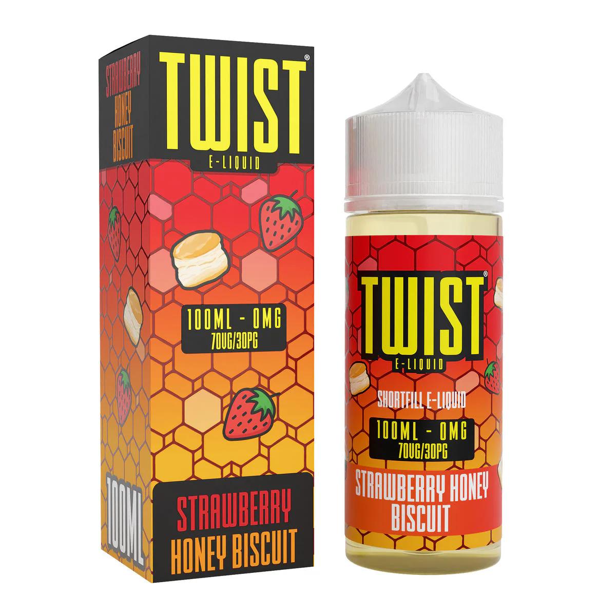 Strawberry Honey Biscuit Shortfill E-liquid by Twist Juice 100ml