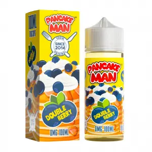 Double Berry Shortfill E-liquid by Vape Juice Pancake Man 100ml