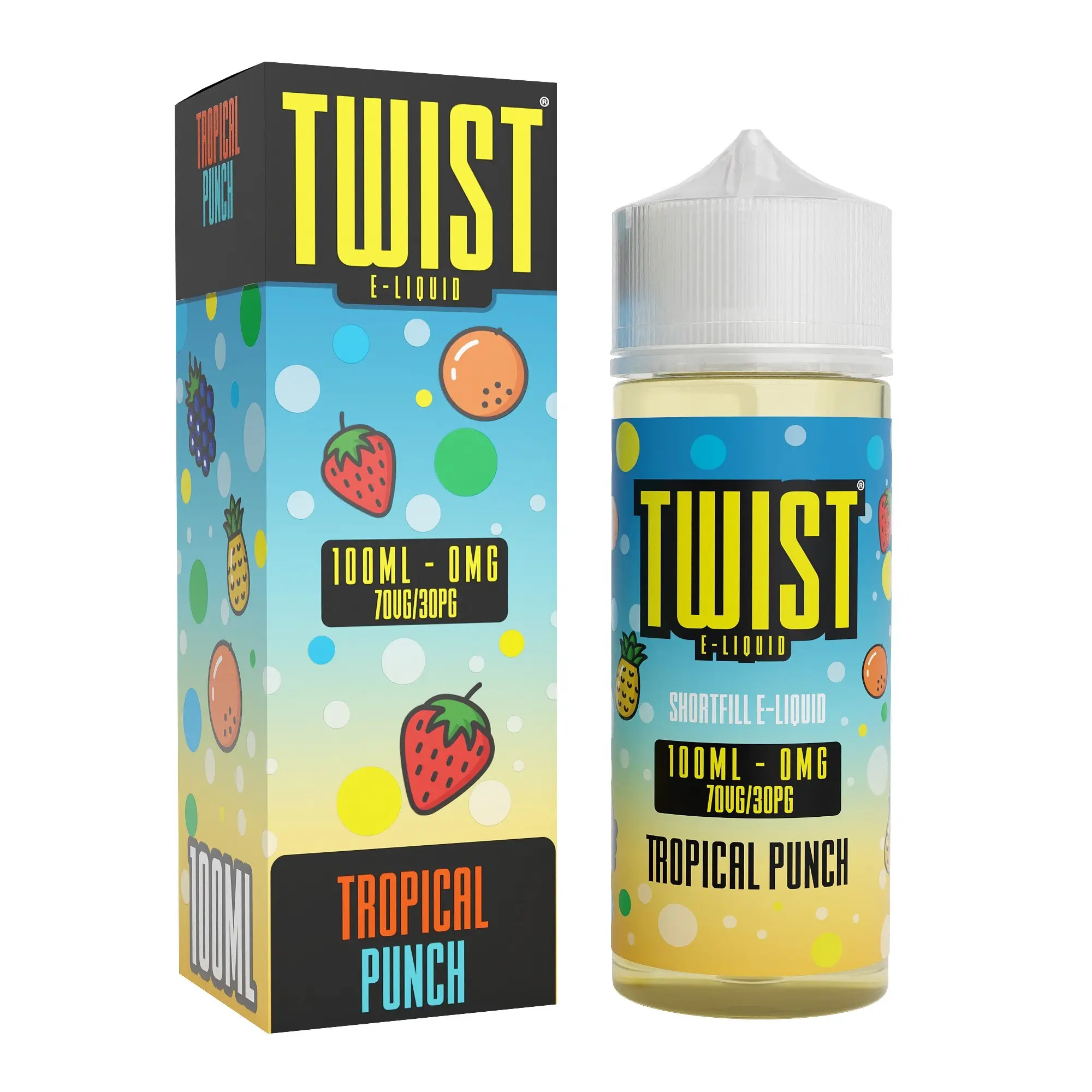  Tropical Punch Shortfill E-liquid by Twist Juice 100ml 