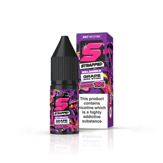 Grape Soda Storm Nic Salt E-liquid by Strapped Reloaded 10ml