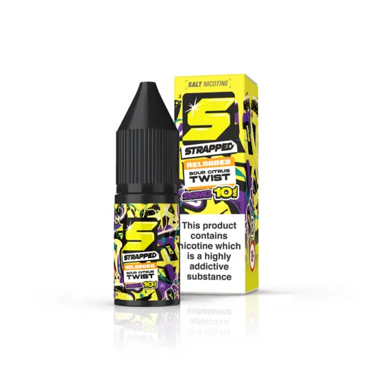 Sour Citrus Twist Nic Salt E-liquid by Strapped Reloaded