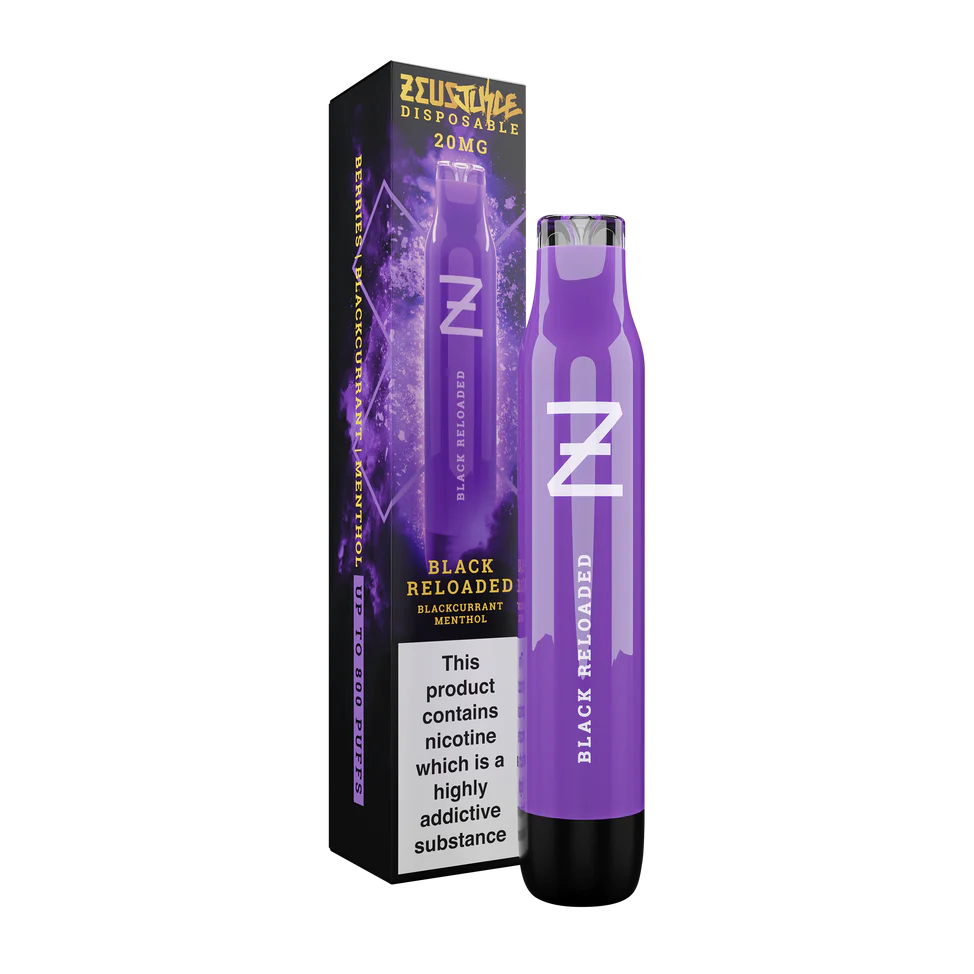 Zeus Juice Disposable Vapes Black Reloaded |Vape and Go