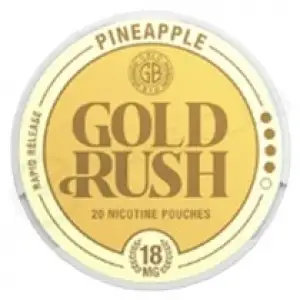 Pineapple Gold Rush Nicotine Pouches by Gold Bar