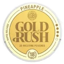 Pineapple Gold Rush Nicotine Pouches by Gold Bar