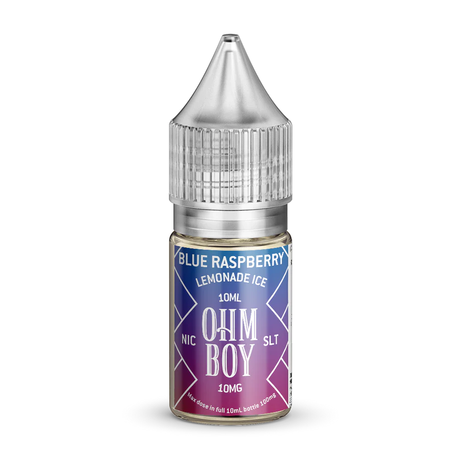 Blue Raspberry Lemonade Ice Nic Salt E-Liquid by Ohm Boy 10ml 