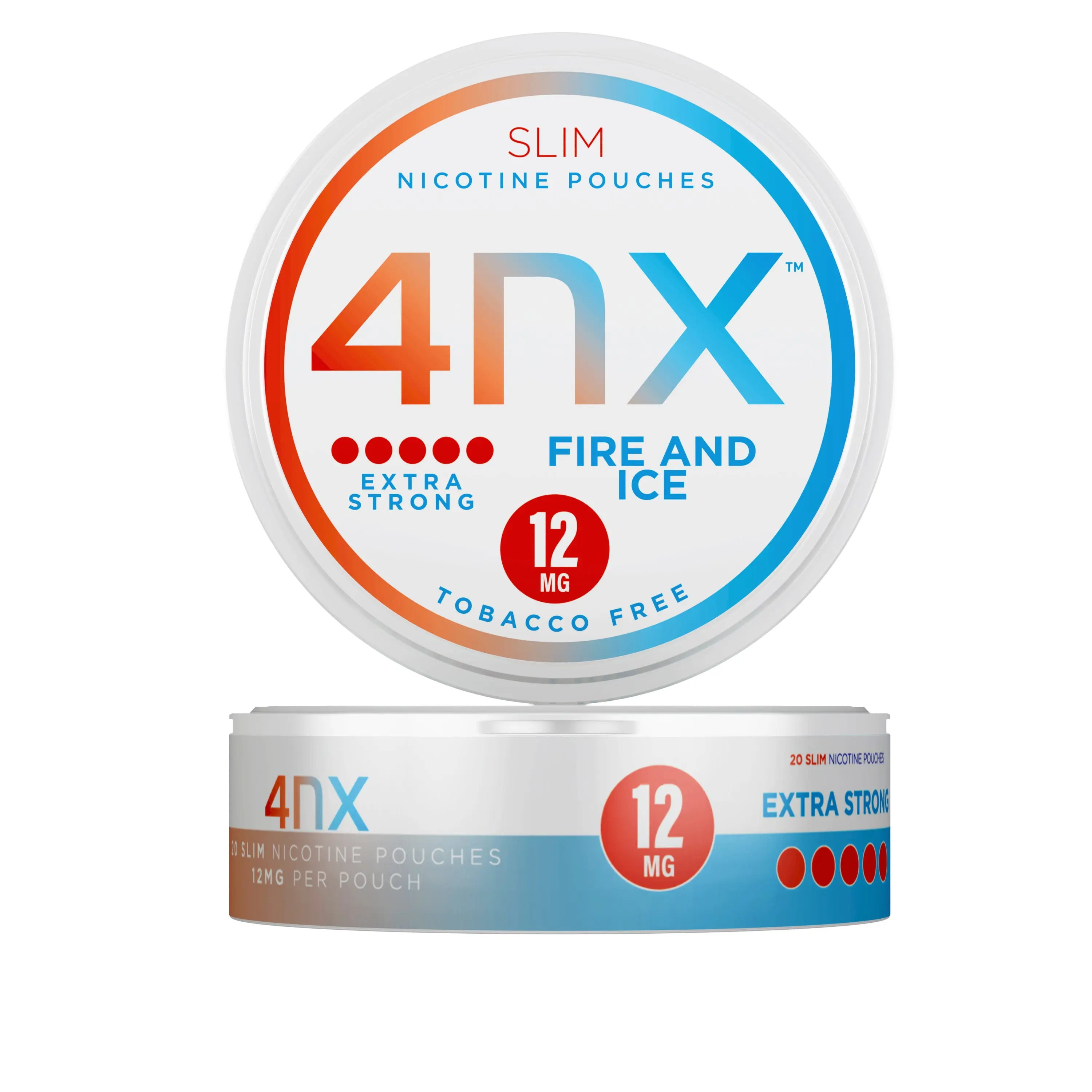  Fire & Ice Extra Strong Nicotine Pouches by 4NX 12mg 