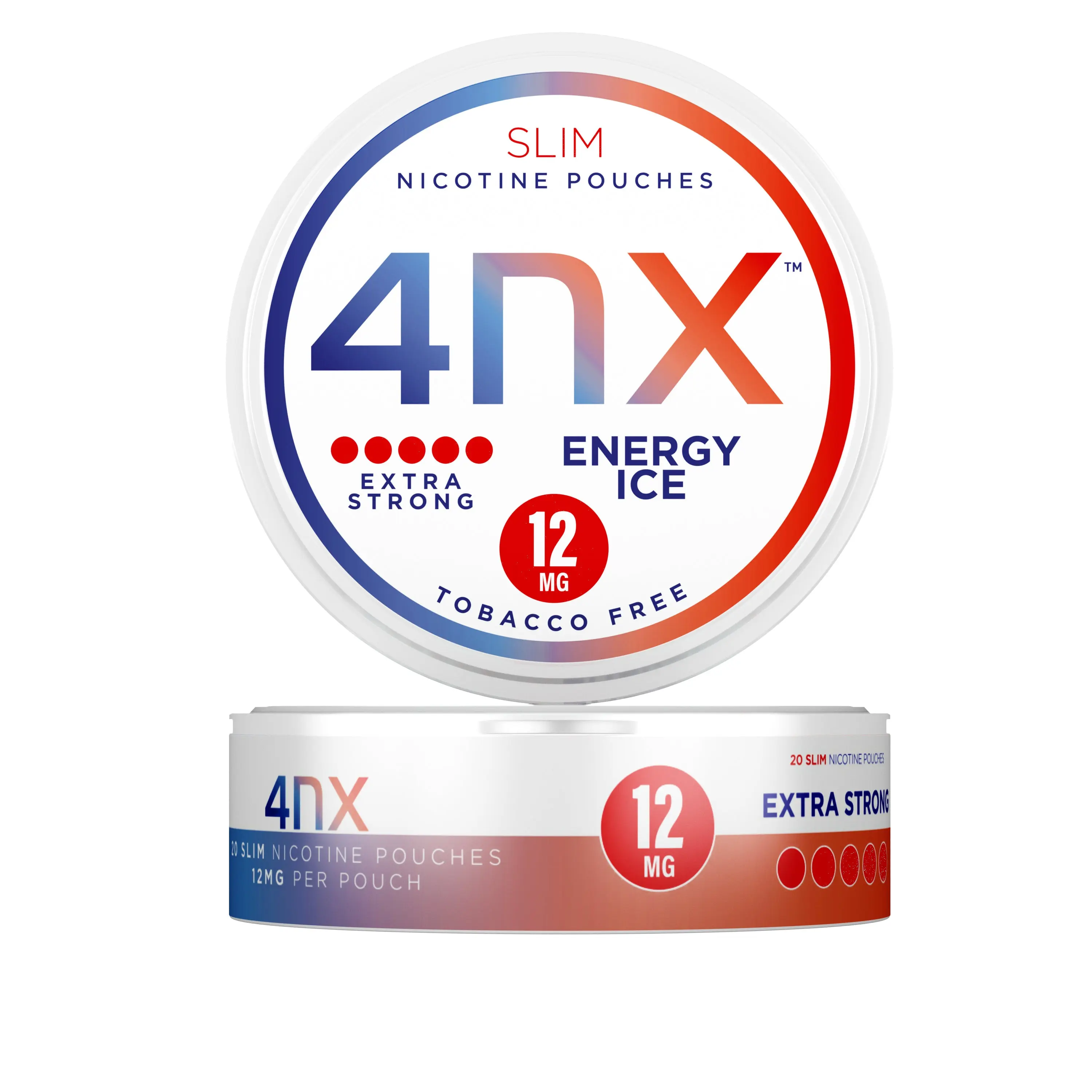  Energy Ice Extra Strong Nicotine Pouches by 4NX 12mg 