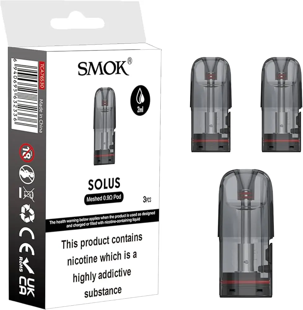 Smok Solus Replacement Pods (Pack of 3)