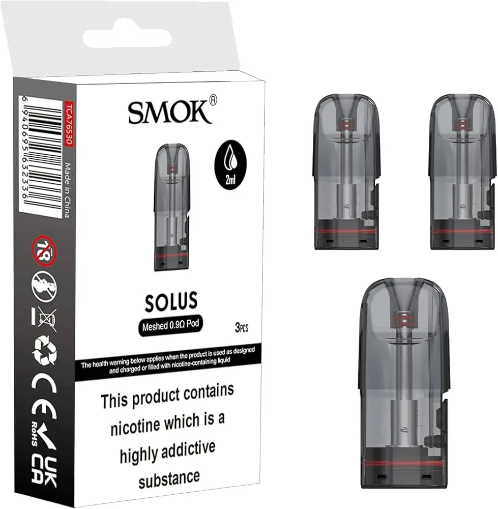  Smok Solus Replacement Pods (Pack of 3) 