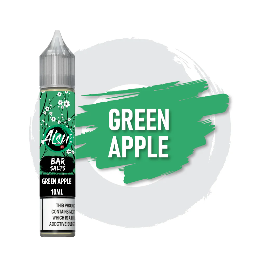 Green Apple Nic Salt E-Liquid by Zap Aisu Bar Salt 10ml