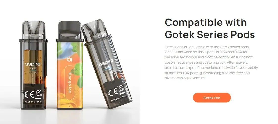 ASpire Gotek Nano Pods