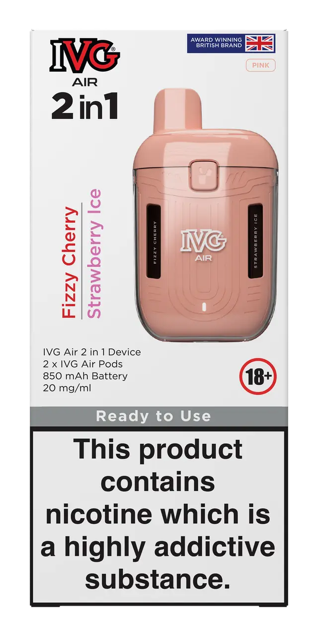 Pink(2 in 1) IVG Air 2 in 1  Starter Kits & Pods