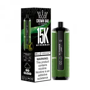 Menthol Al Fakher Crown Bar 15K Hypermax Disposable Vape Kit