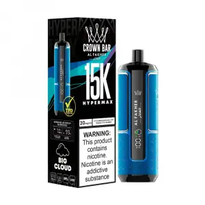 Spearmint Al Fakher Crown Bar 15K Hypermax Disposable Vape Kit