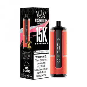 Watermelon Lime Al Fakher Crown Bar 15K Hypermax Disposable Vape Kit