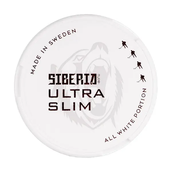  All White Ultra Slim Nicotine Pouches by Siberia 18.15mg 