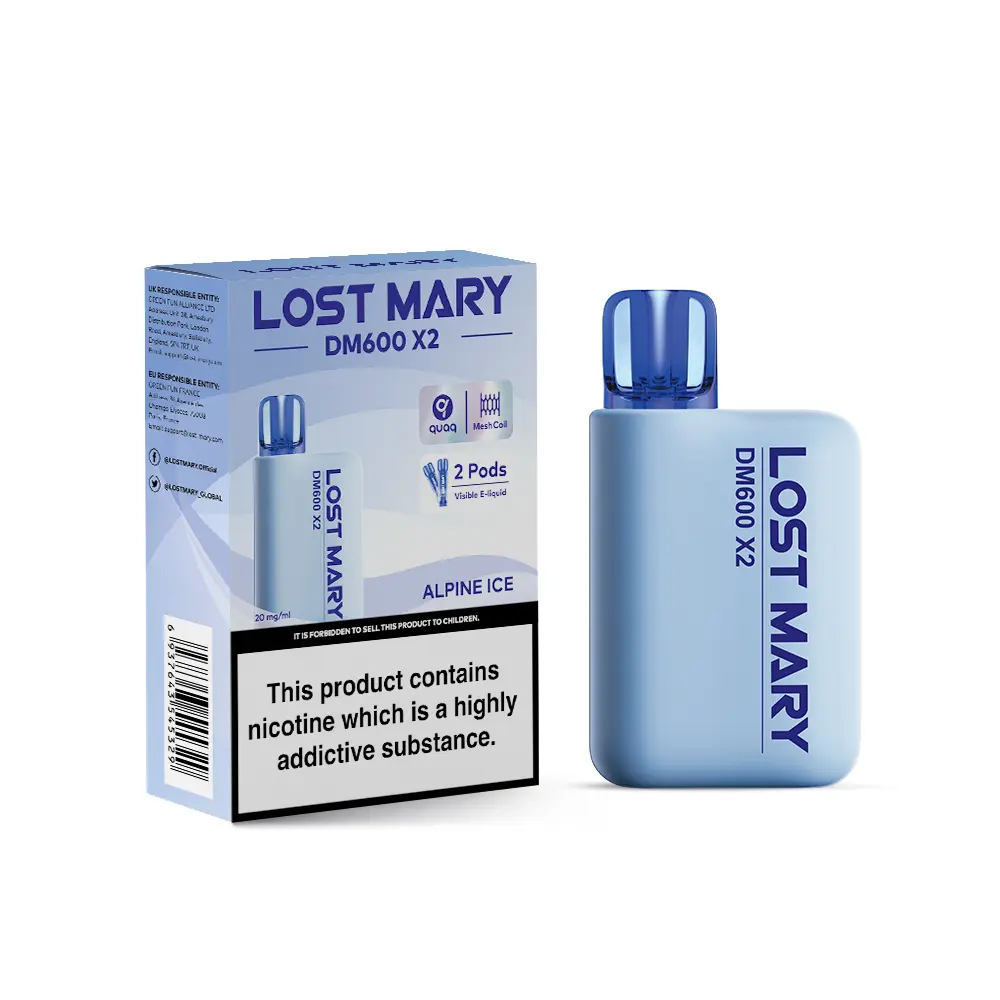 Alpine Ice by Lost Mary DM1200 Disposable Vape Kit 20mg