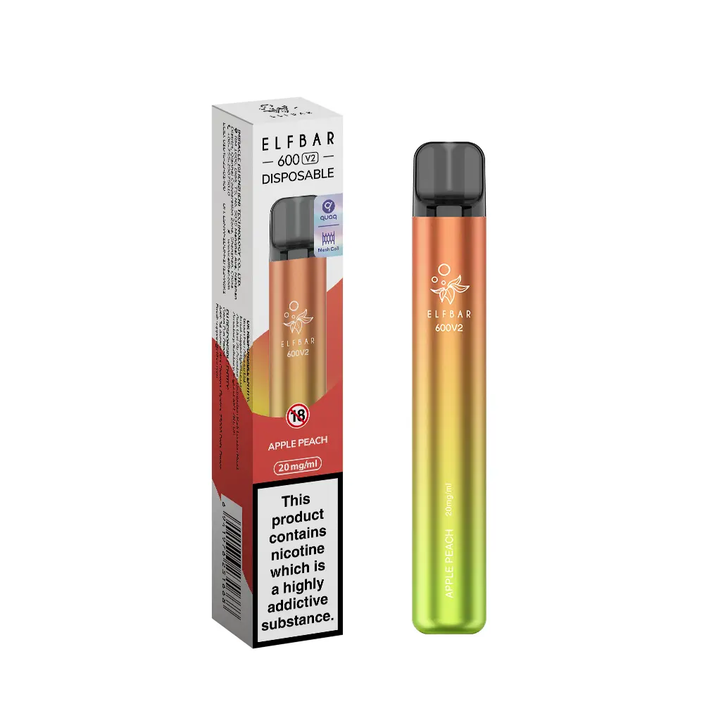 Apple Peach | Elf Bar 600 V2 Disposable Vape 20mg