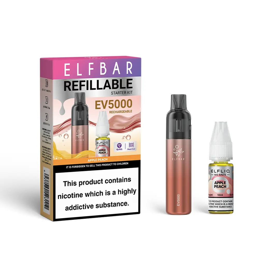 Apple Peach by Elf Bar EV5000 Disposable Vape Pod Kit 