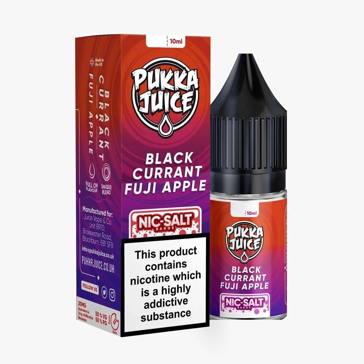 Pukka Juice E Liquid - Blackcurrant Fuji Apple - 10ml