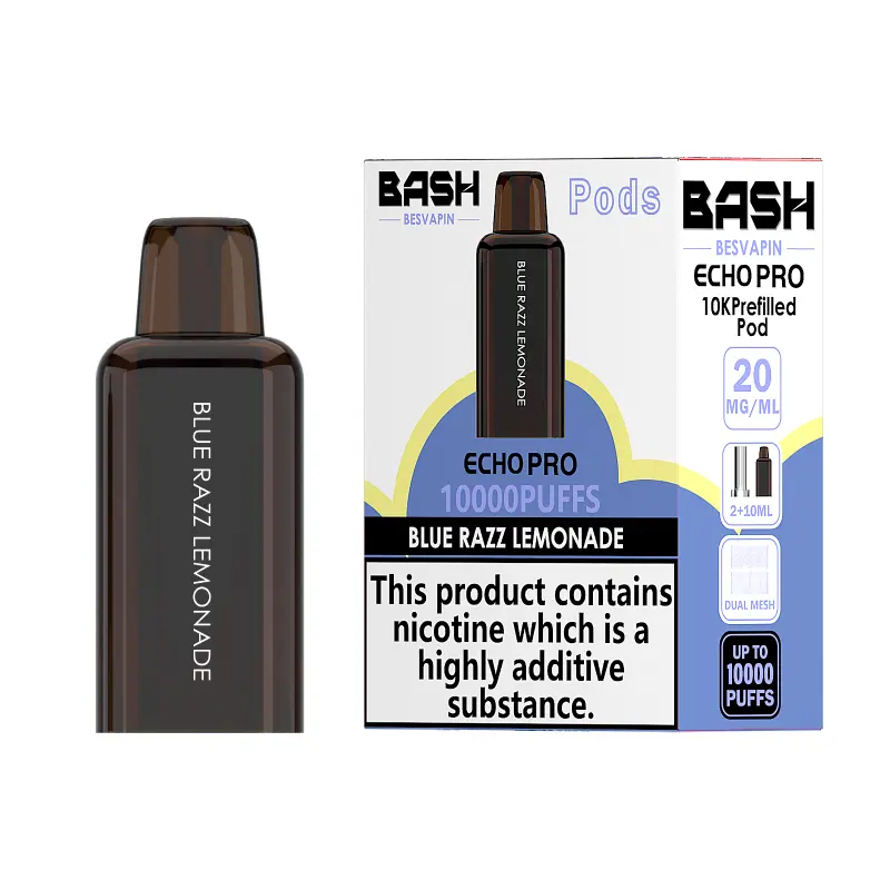 Blue Razz Lemonade Bash Echo Pro 10K Prefilled Pods | Only £5.39