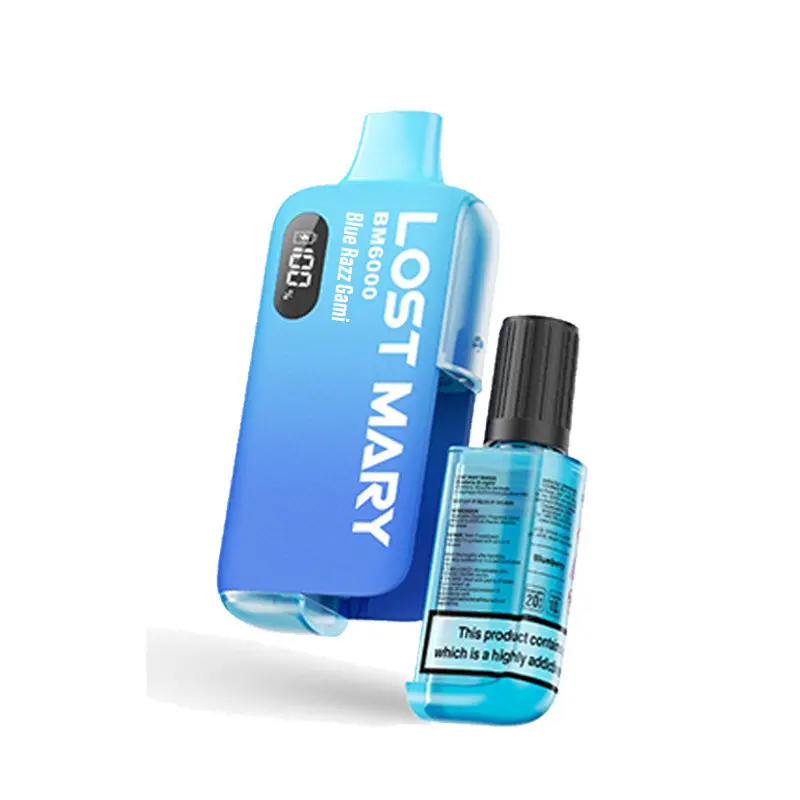 Blue Razz Gami Lost Mary BM6000 Disposable Vape Kit 20mg