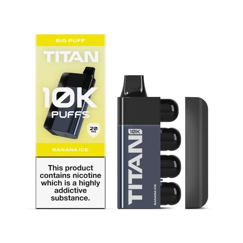  Banana Ice Titan 10K Disposable Vape 20mg 