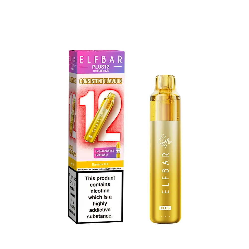 Elf Bar Plus 12 Prefilled Pod Kit - Banana Ice