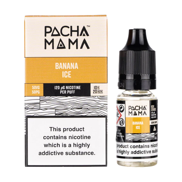  Banana Ice Nic Salt E-Liquid by Pacha Mama 10ml  