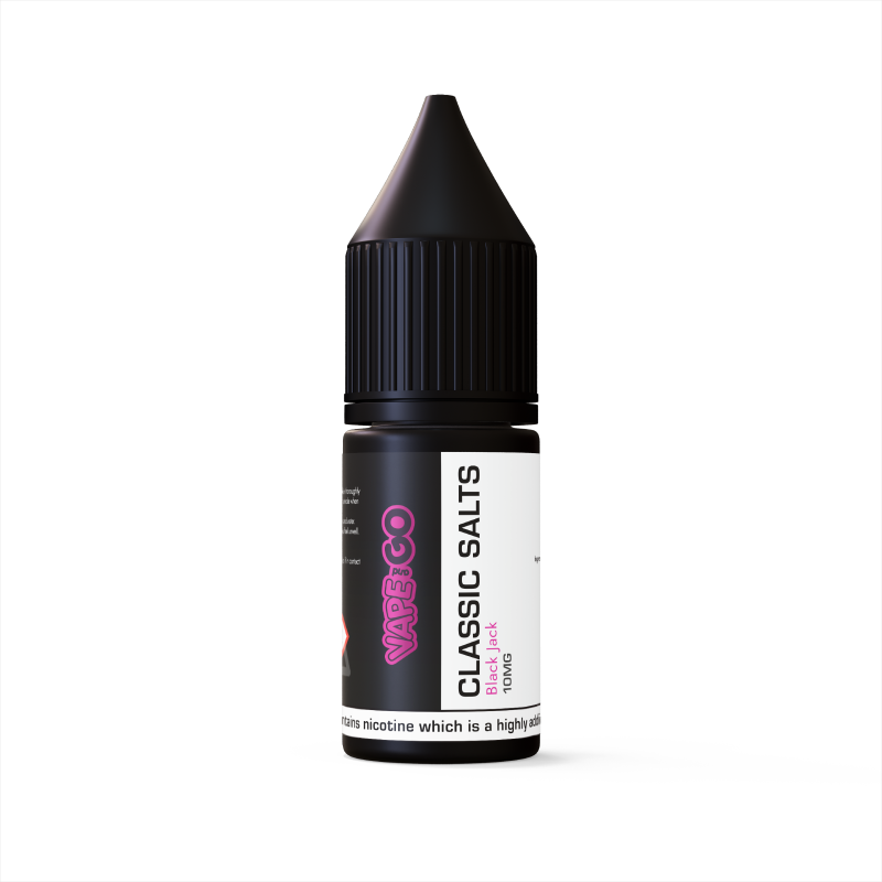  Black Jack Classic Nic Salt E-Liquid by Vape and Go 10ml 