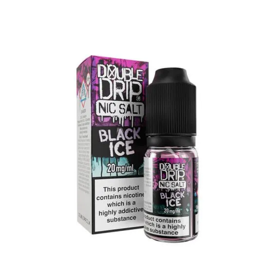  Black Ice Nic Salt E-Liquid by Double Drip Salts 10ml 