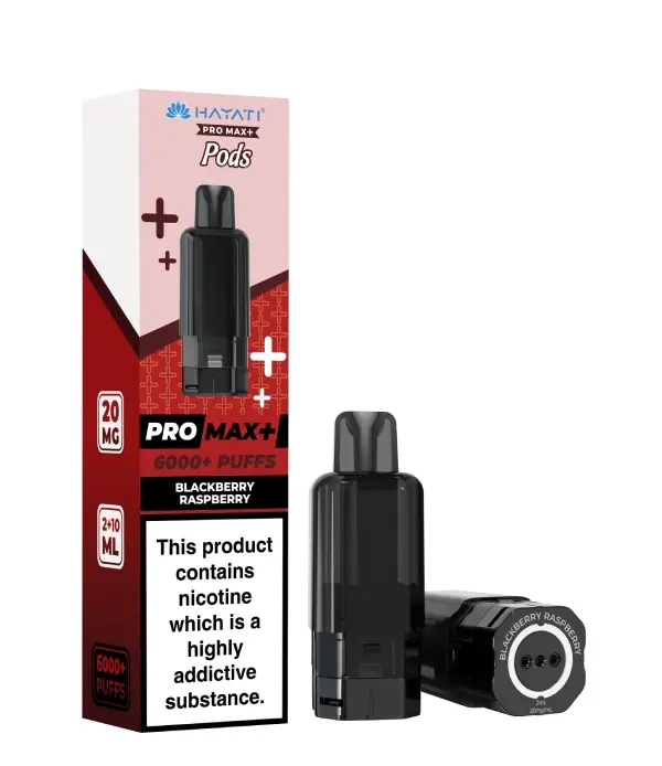  Hayati Pro Max Plus Pods - 10mg | Blackberry Raspberry